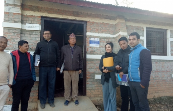 चौतारा साँगाचोकगढी नगरपालिकामा निर्मित विपत सिकाई केन्द्र ( भबन ) यु.एन.डी.पि. द्वारा न.पा.लाई हस्तान्तरण कार्यक्रम